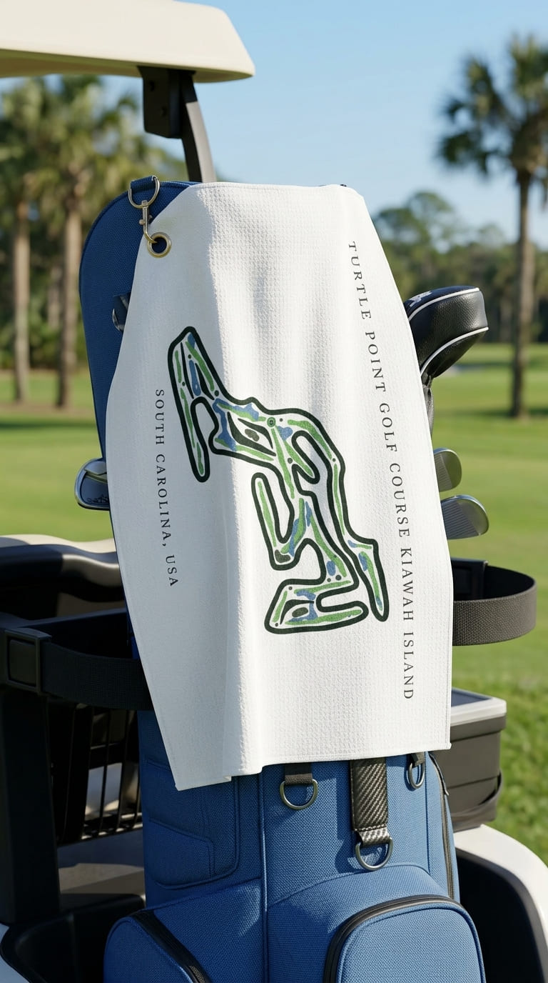 Turtle point golf course Kiawah island South carolina  | Golf Course Print Towels | Golf Course Microfiber image 0