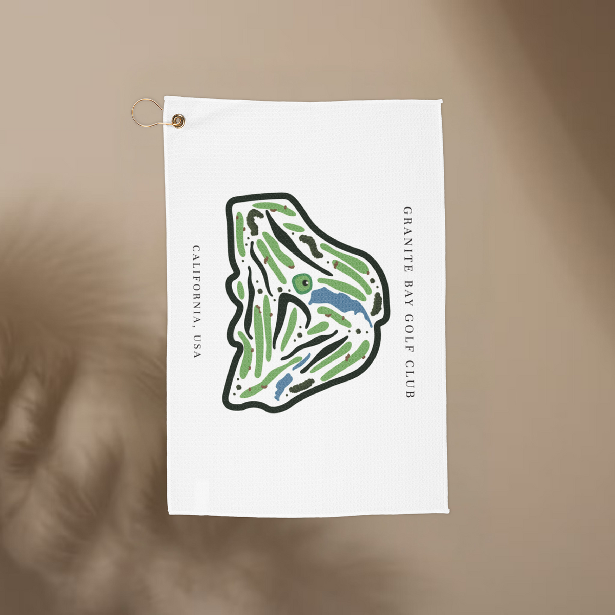 Granite Bay Golf Club, Golf Course Print, California | Golf Course Print Towels | Golf Course Microfiber