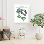 The Arnold Palmer Golf Course Golf Course Prints, Kahuku – Hawaii, Golf Map Artwork image