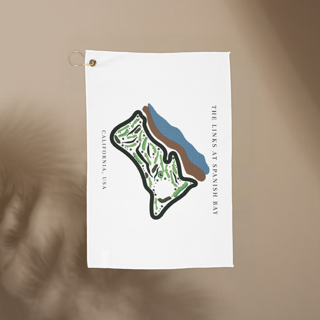 The Links at Spanish Bay Golf Course Print, California | Golf Course Print Towels | Golf Course Microfiber