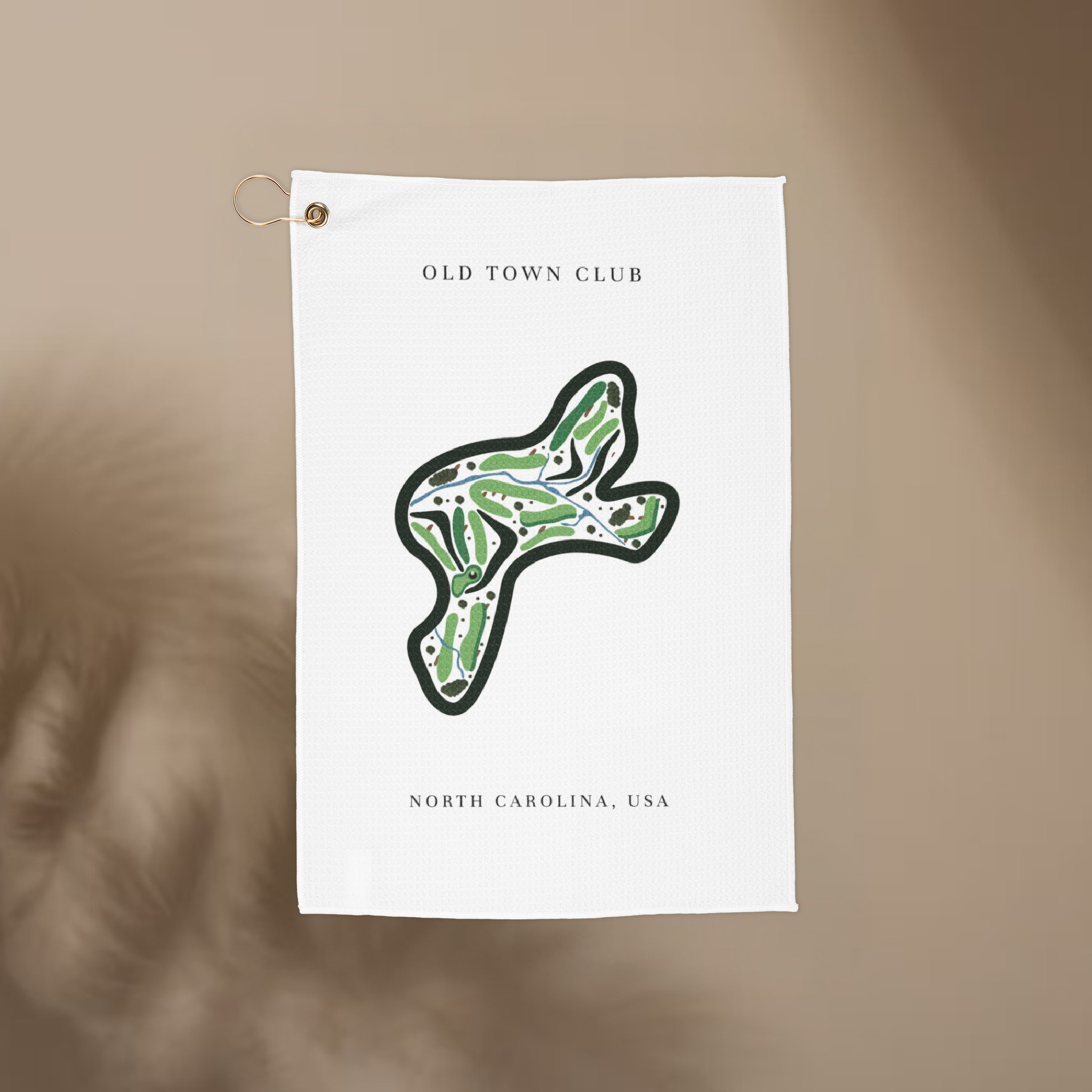 Old Town Club, Golf Course Print, North Carolina | Golf Course Print Towels | Golf Course Microfiber