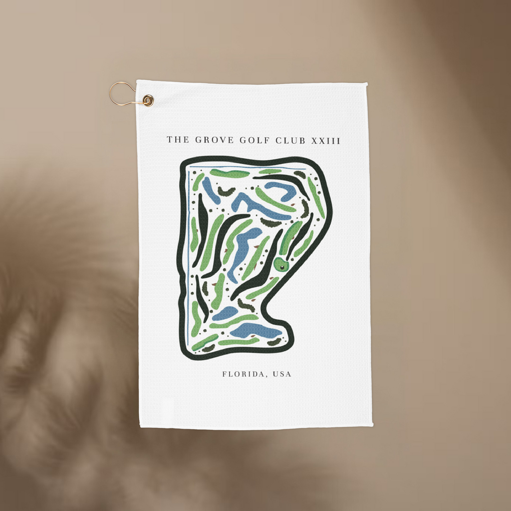 The Grove Golf Club XXIII, Golf Course Print, Florida | Golf Course Print Towels | Golf Course Microfiber