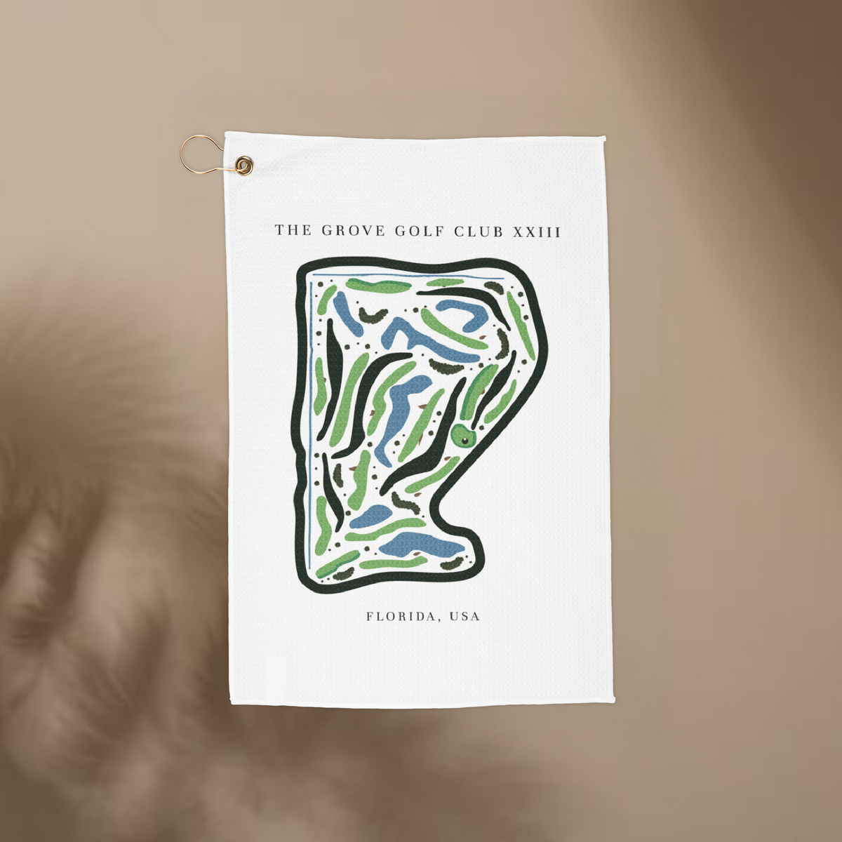 The Grove Golf Club XXIII, Golf Course Print, Florida | Golf Course Print Towels | Golf Course Microfiber