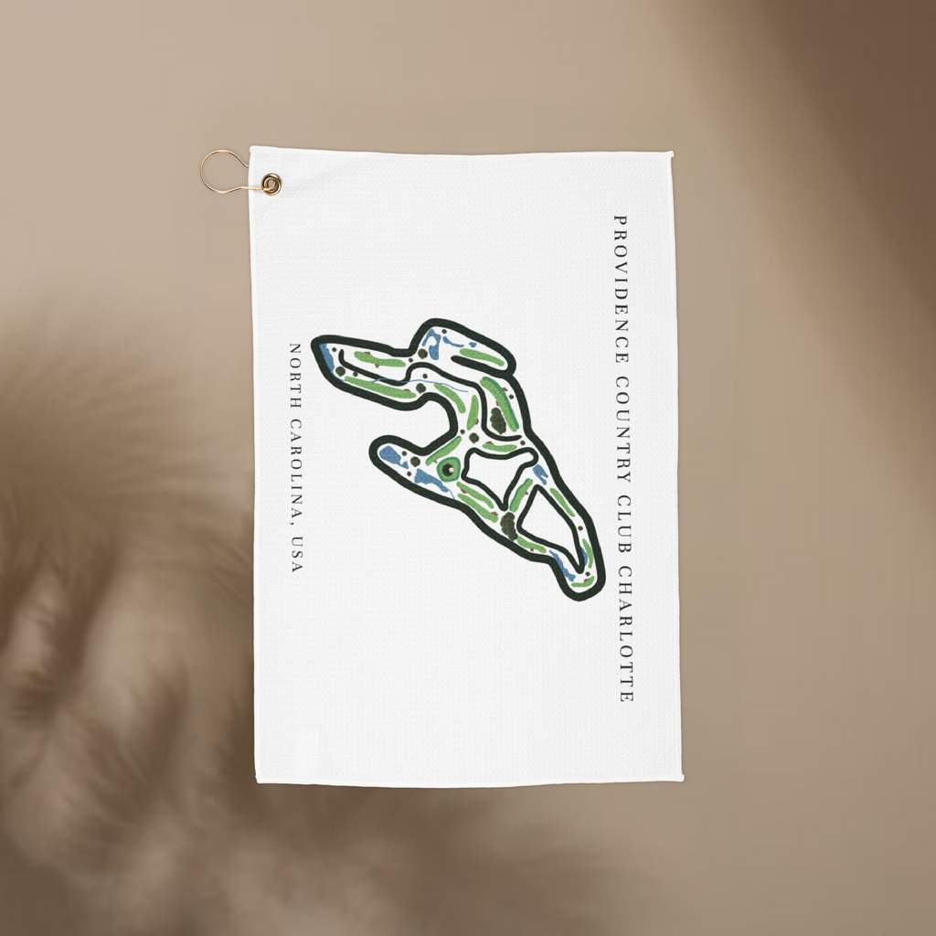 Providence Country Club Golf Course Prints, North Carolina | Golf Course Print Towels | Golf Course Microfiber