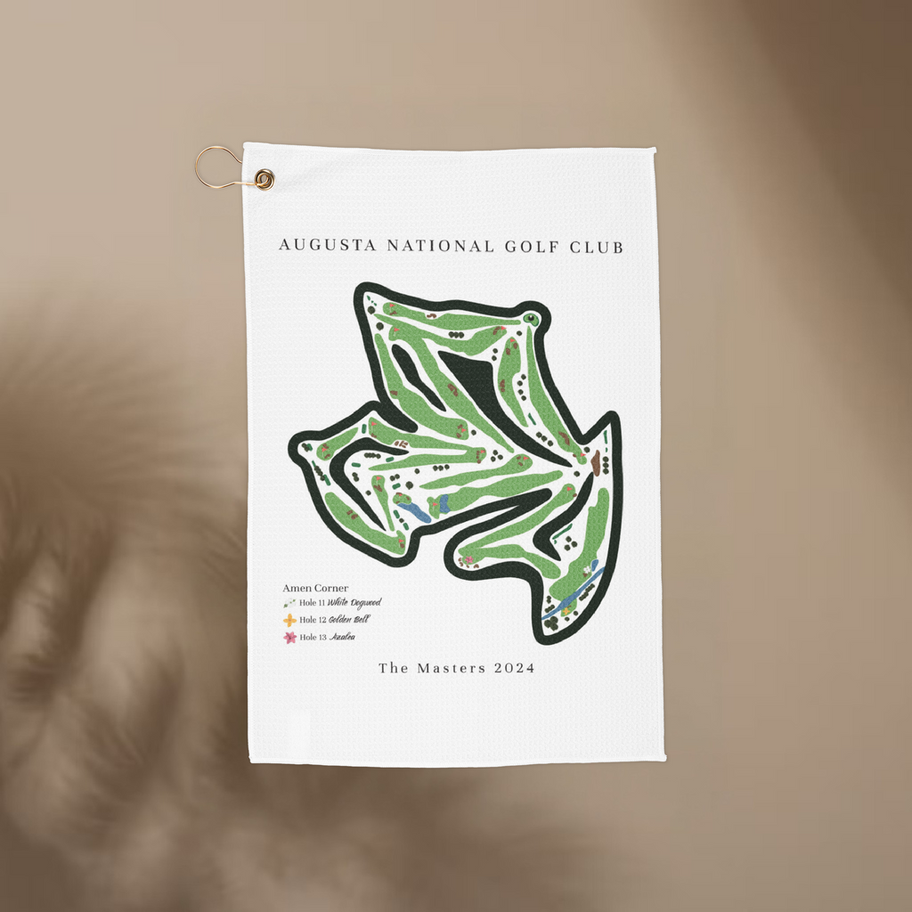 Amen Corner, The Masters, Augusta National Golf Club, Golf Course Print, Georgia | Golf Course Print Towels | Golf Course Microfiber