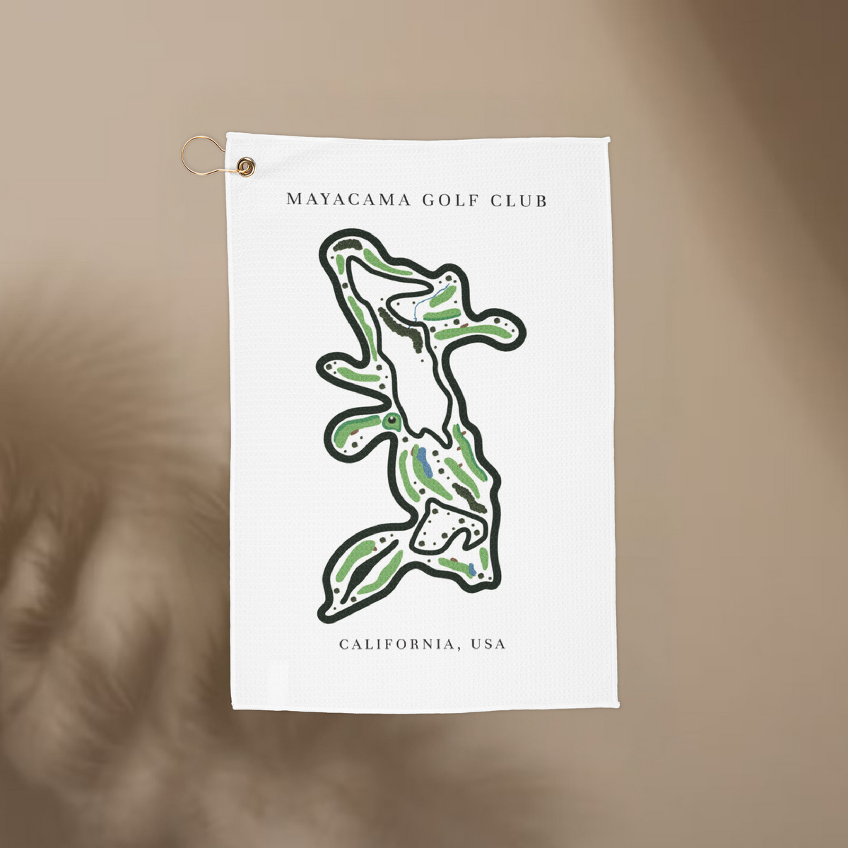 Mayacama Golf Club, Golf Course Print, California | Golf Course Print Towels | Golf Course Microfiber
