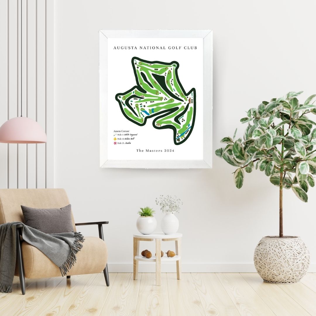 Amen Corner The Masters, Augusta National Golf Club Golf Course Print, Georgia, Golf Map Artwork