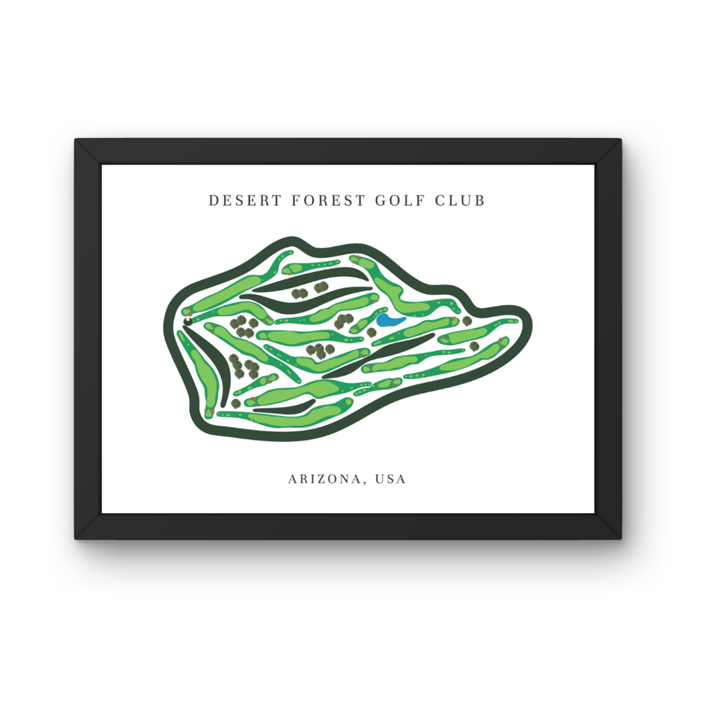 Desert Forest Golf Club, Golf Course Print, Arizona