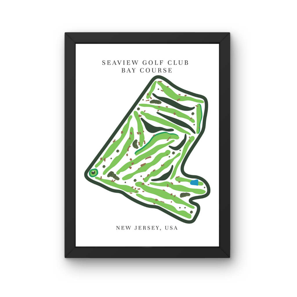 Seaview Golf Club - Bay Course, Golf Club, Golf Course Print,  New Jersey