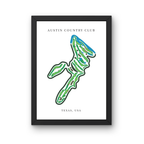 Austin Country Club, Golf Course Prints, Texas