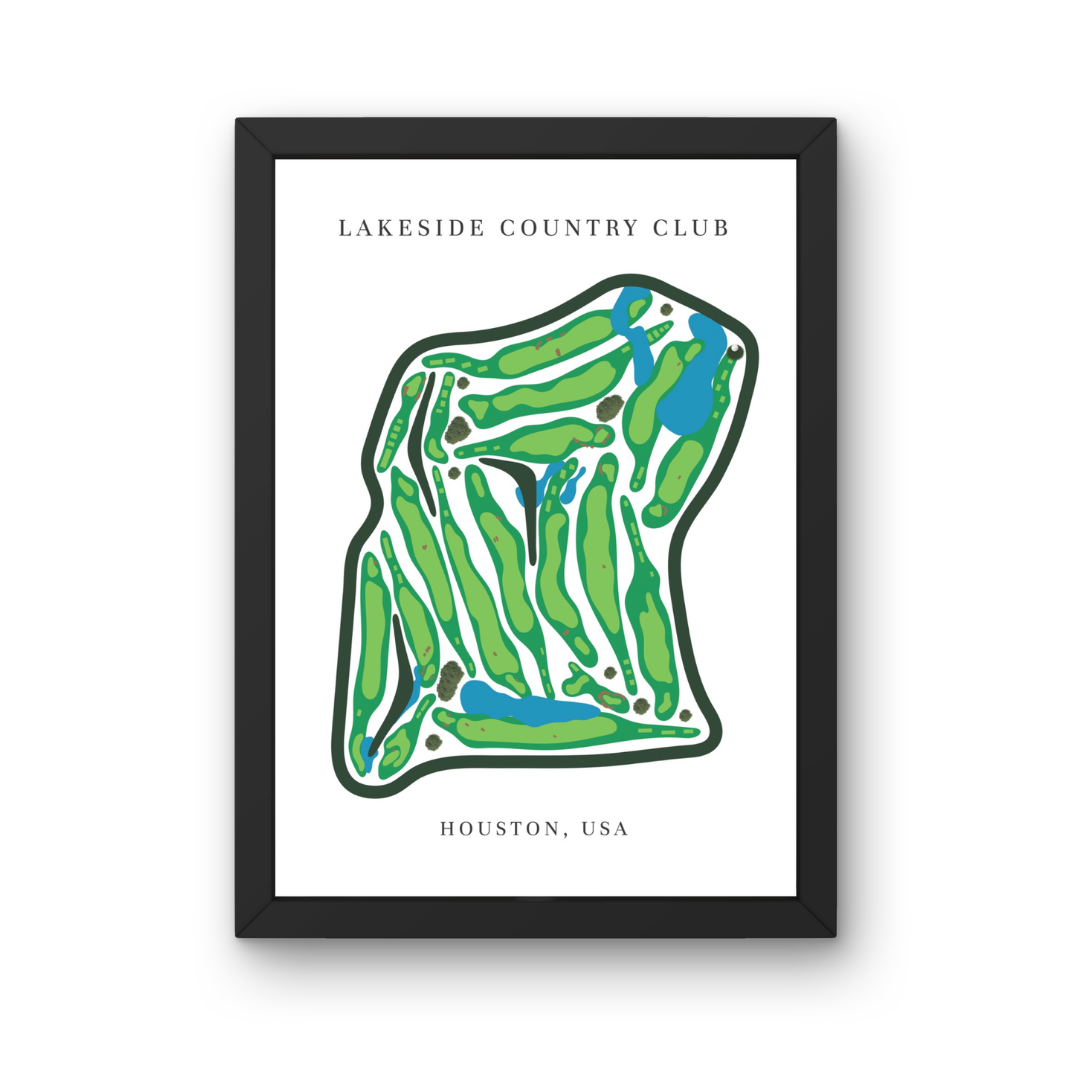 Lakeside Country Club, Golf Course Prints, Texas