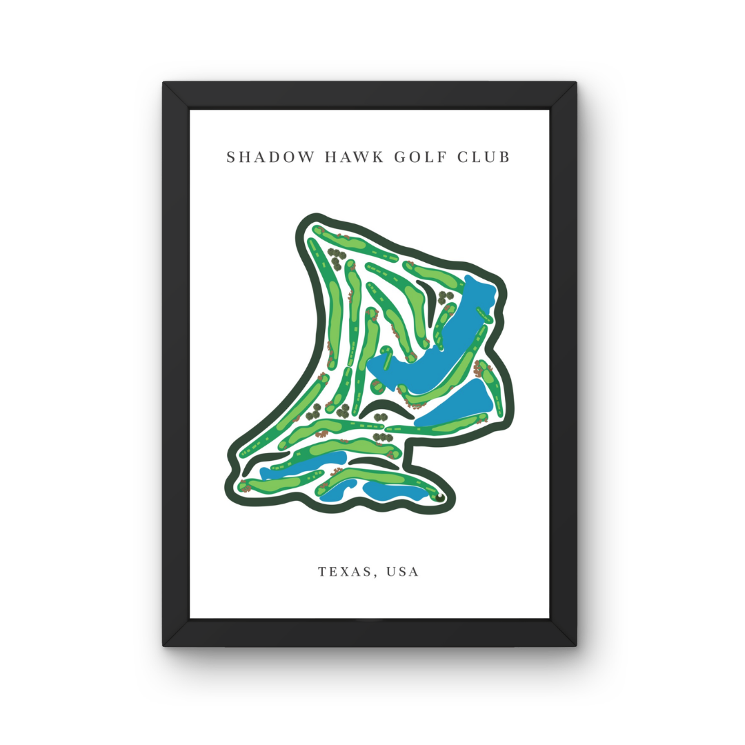 Shadow Hawk Golf Club, Golf Course Prints, Texas
