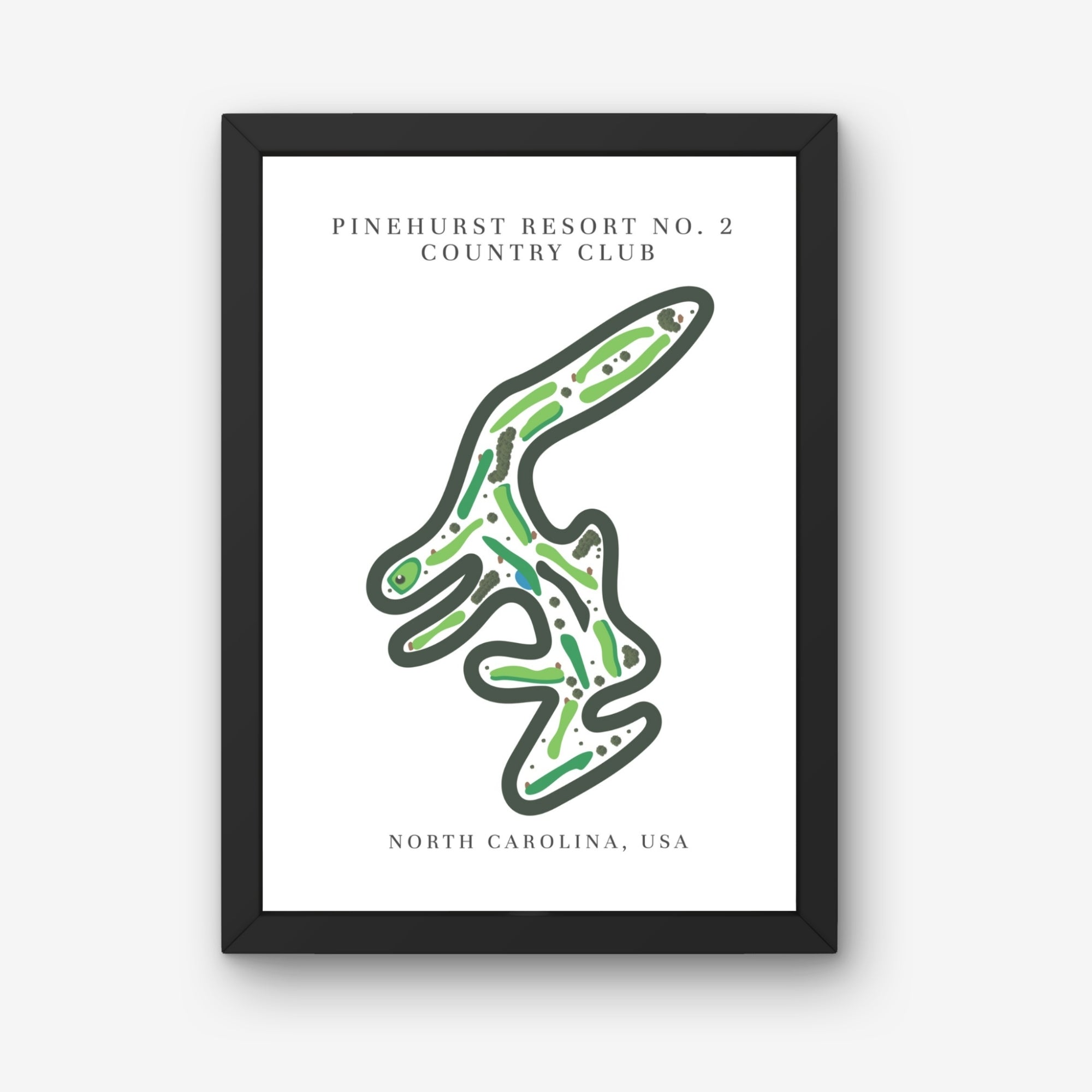 Pinehurst Resort No. 2 Country Club Golf Course Print, North Carolina