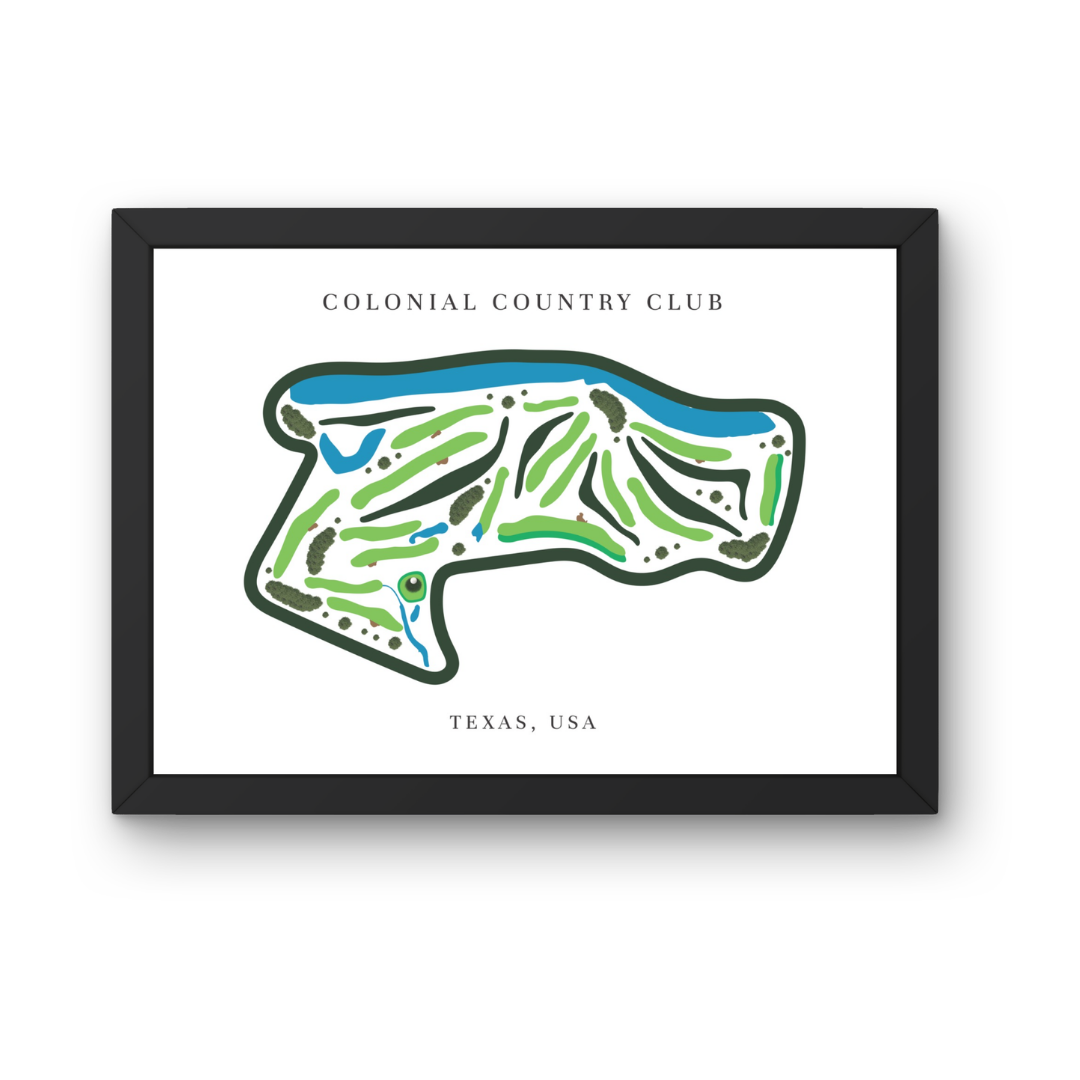Colonial Country Club, Golf Course Prints, Texas