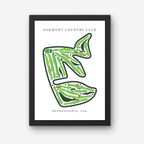 Oakmont Country Club Golf Course Prints, Pennsylvania, Golf Map Artwork