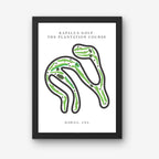 Kapalua Golf The Plantation Course Golf Course Prints, Hawaii, Golf Map Artwork
