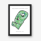 Idle Hour Country Club Golf Course Prints, Kentucky, Golf Map Artwork