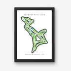 Yeamans Hall Club Golf Course Prints, South Carolina, Golf Map Artwork