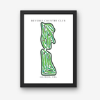 Beverly Country Club Golf Course Prints, Illinois, Golf Map Artwork