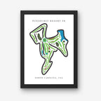 Pinehurst Resort #8 Golf Course Prints, North Carolina, Golf Map Artwork