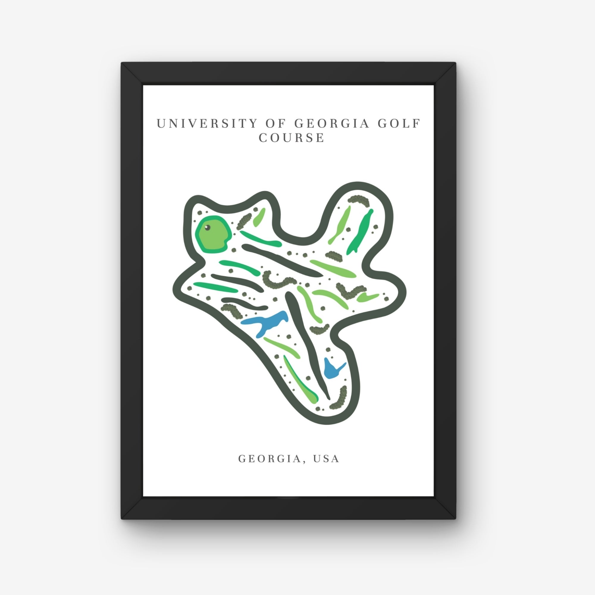 University of Georgia Golf Course Print, Georgia