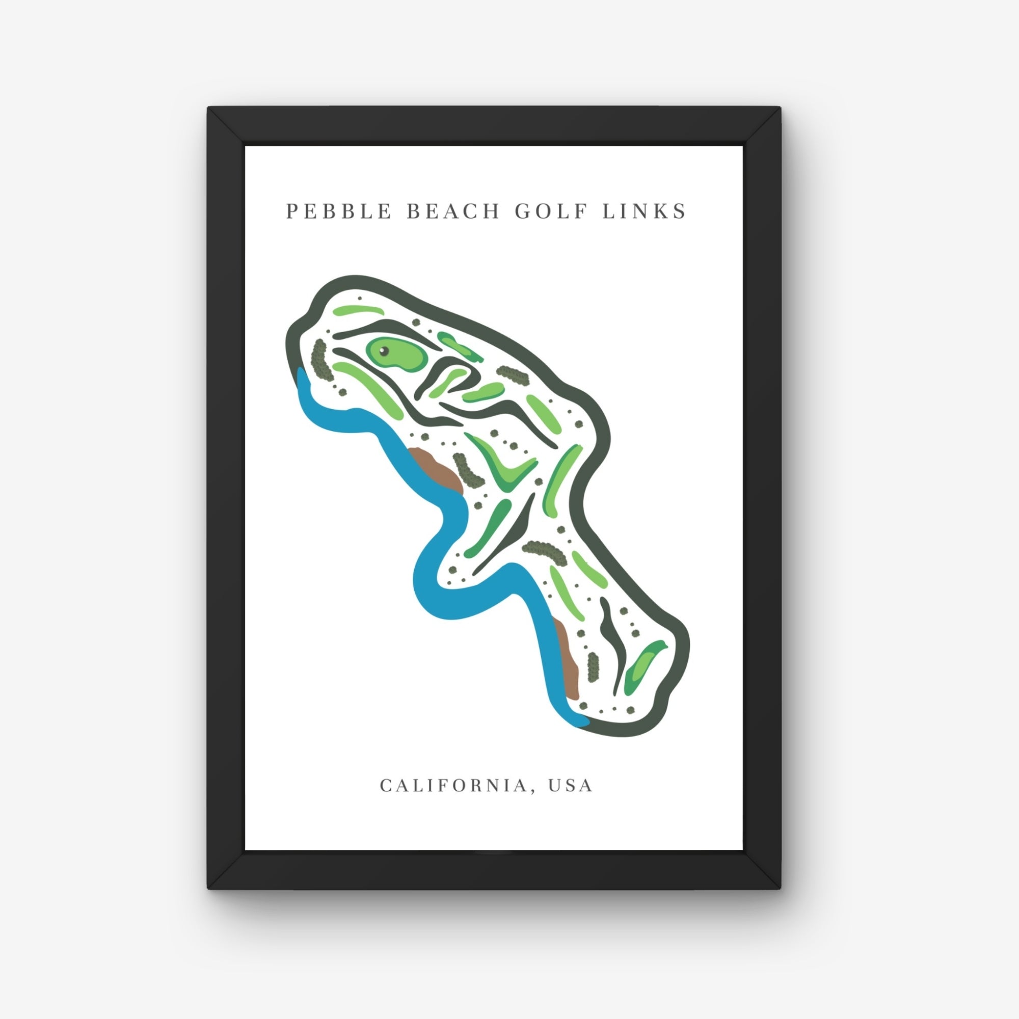 Pebble Beach Golf Links, Golf Course Print, California