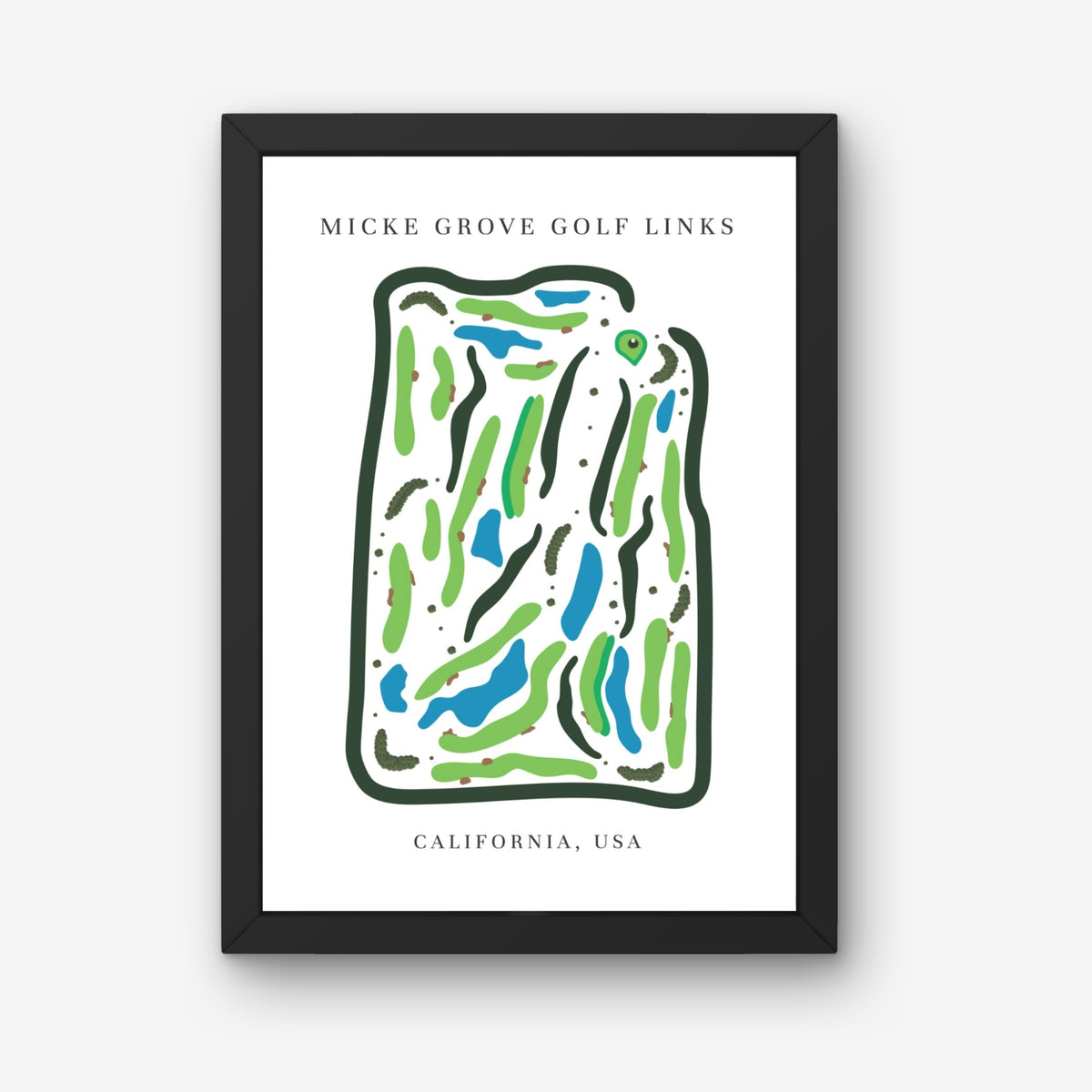 Micke Grove Golf Links, Golf Course Print, California