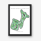 Prairie Dunes Country Club Golf Course Prints, Kansas, Golf Map Artwork