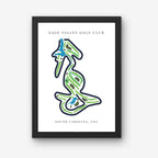 Sage Valley Golf Club Golf Course Prints, South Carolina, Golf Map Artwork