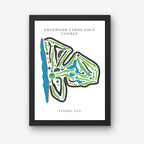 Edgewood Tahoe Golf Course Prints, Nevada, Golf Map Artwork