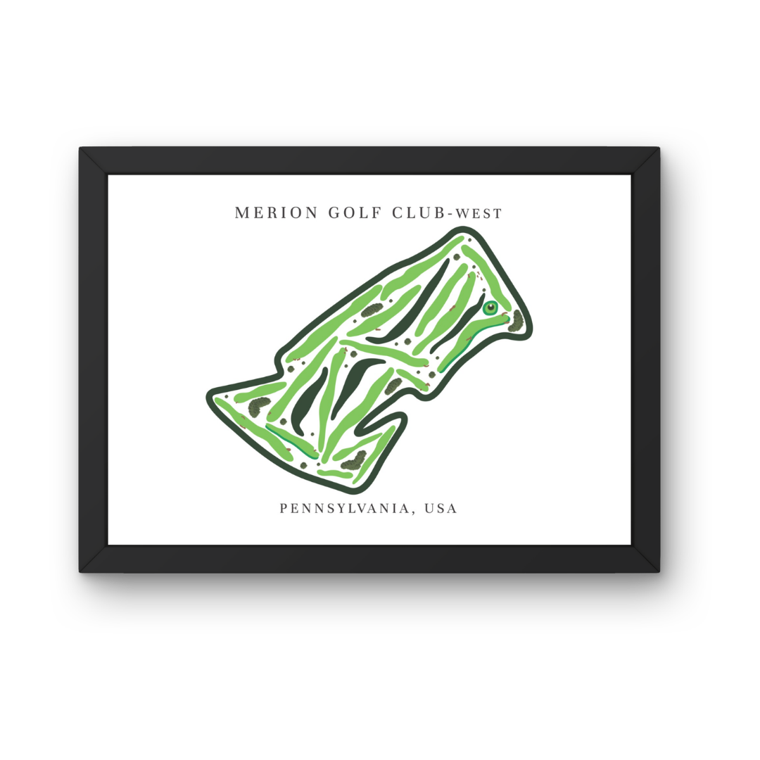 Merion Golf Club - West, Golf Club, Golf Course Print, Pennsylvania
