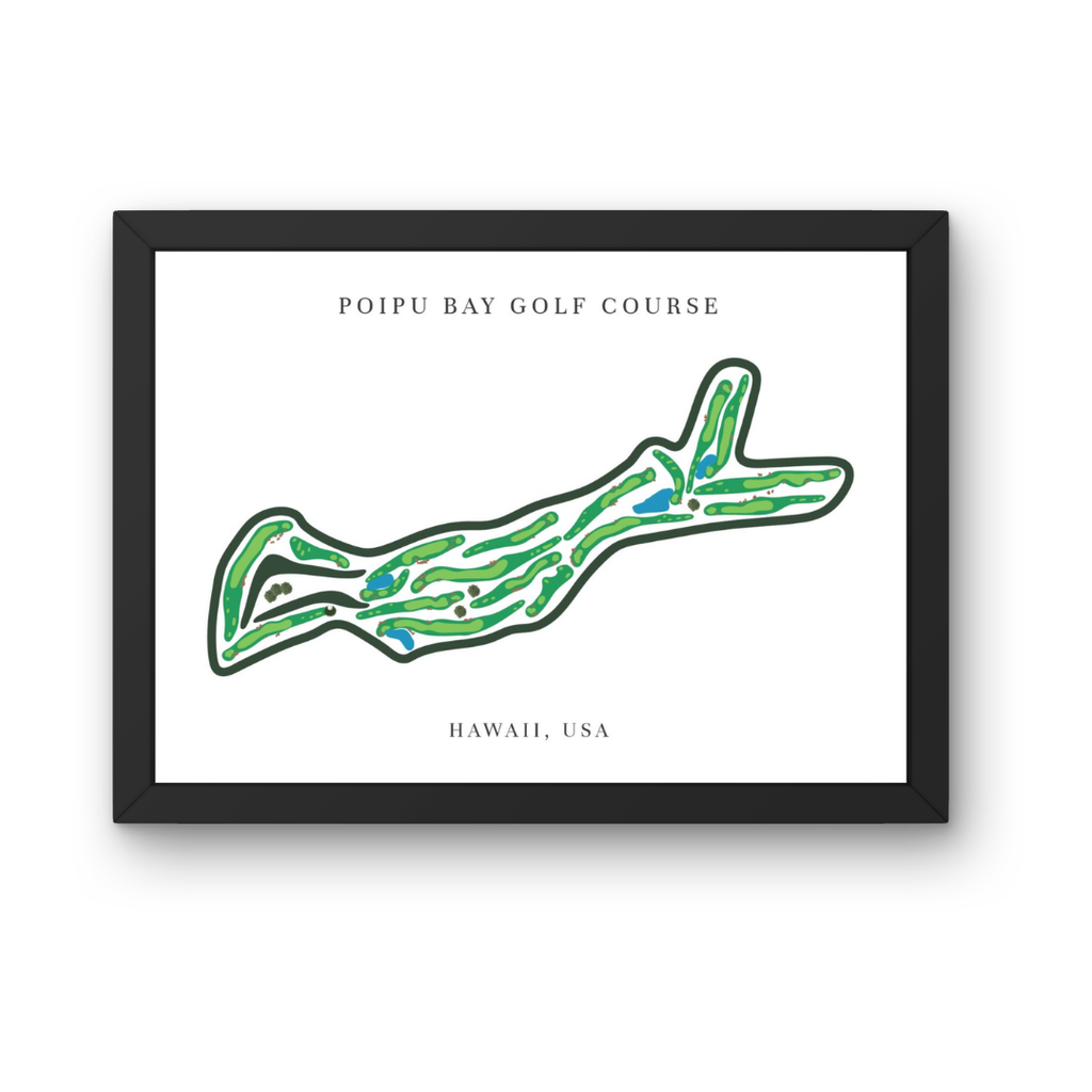 Poipu Bay Golf Club Course Print, Hawaii