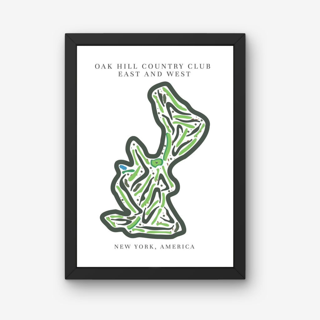 Oak Hill Country Club East & West, Golf Course Print, New York