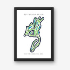 TPC Myrtle Beach Golf Course Prints, South Carolina, Golf Map Artwork