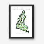 Poppy Hills Golf Course Print, California, Golf Map Artworks