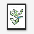 Carmel Country Club Golf Course Print, North Carolina, Golf Map artworks