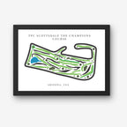 TPC Scottsdale The Champions Course Golf Course Prints, Arizona, Golf Map Artwork