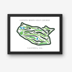 Coyote Moon Golf Course Print, California, Golf Map Artworks