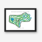 Butler National Golf Club Golf Course Prints, Illinois, Golf Map Artwork