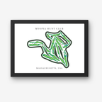 Myopia Hunt Club Golf Course Prints, Massachusetts, Golf Map Artwork
