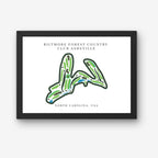 Biltmore Forest Country Club Golf Course Print, North Carolina, Golf Map Artworks