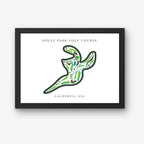 Soule Park Golf Course Print, California, Golf Map Artworks