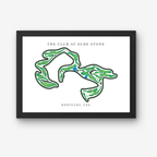 The Club at Olde Stone Golf Course Prints, Kentucky, Golf Map Artwork