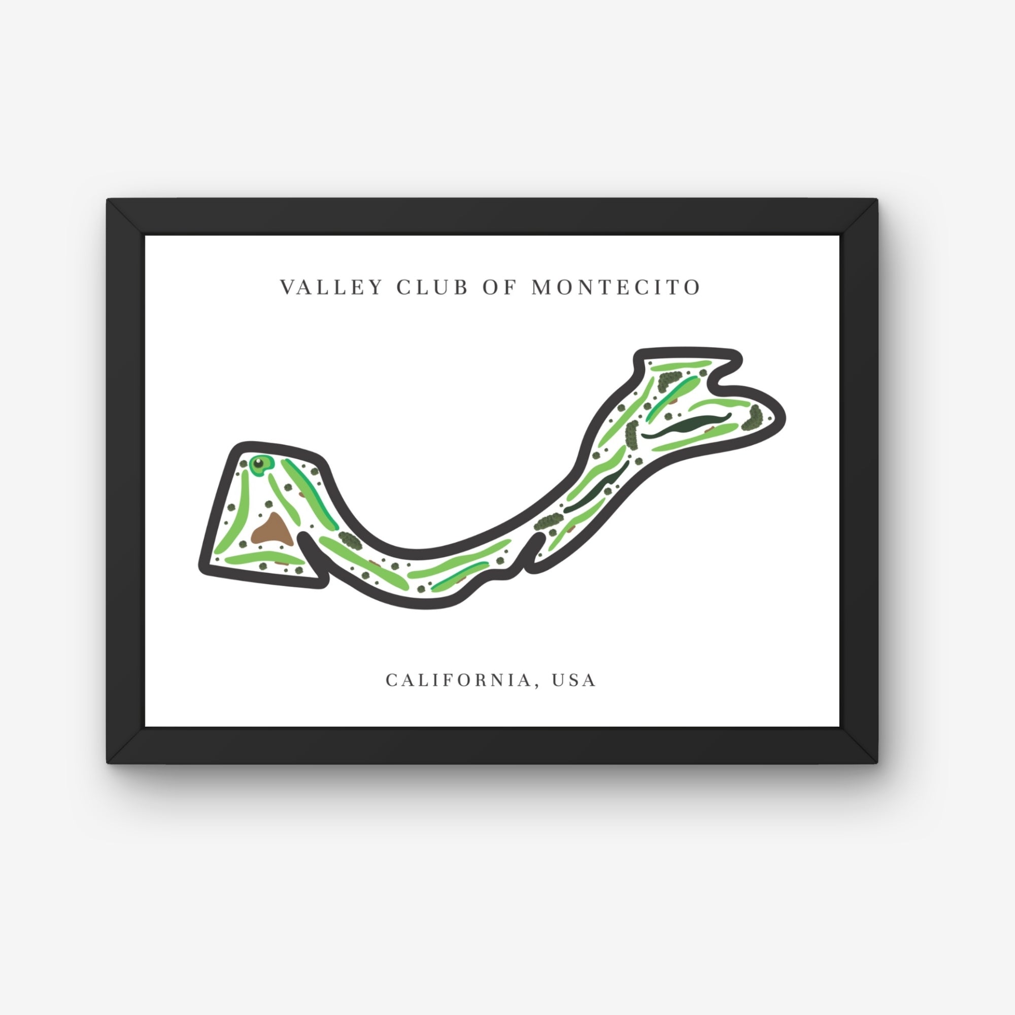 Valley Club of Montecito, Golf Course Print, California