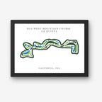 PGA West Mountain Golf Course Print, California, Golf Map Artworks