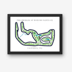The Bridges at Rancho Santa Fe Golf Course Prints, California, Golf Map Artwork