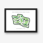 San Francisco Golf Club, Golf Course Print, California