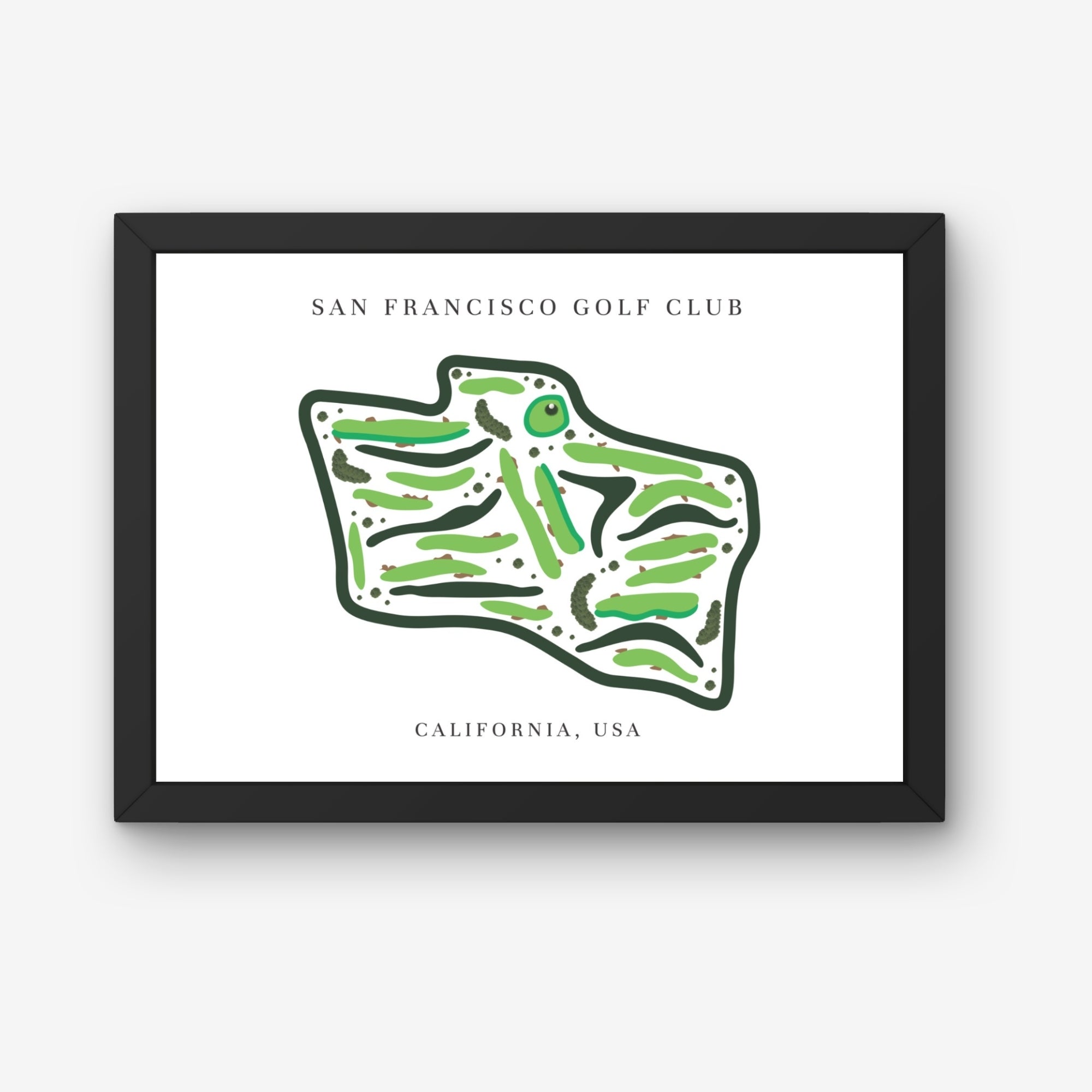 San Francisco Golf Club, Golf Course Print, California