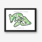 Presidio Golf Course Print, California, Golf Map Artworks