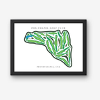 Fox Chapel Golf Club Golf Course Prints, Pennsylvania, Golf Map Artwork